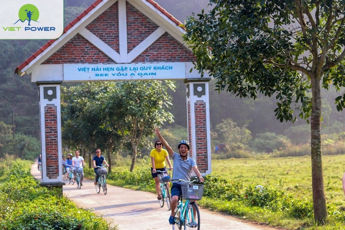 Cycling at Viet Hai Village