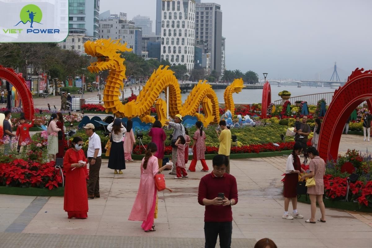 Visit the streets decorated for the Lunar New Year.