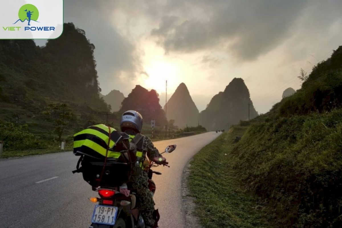 By Motorbike