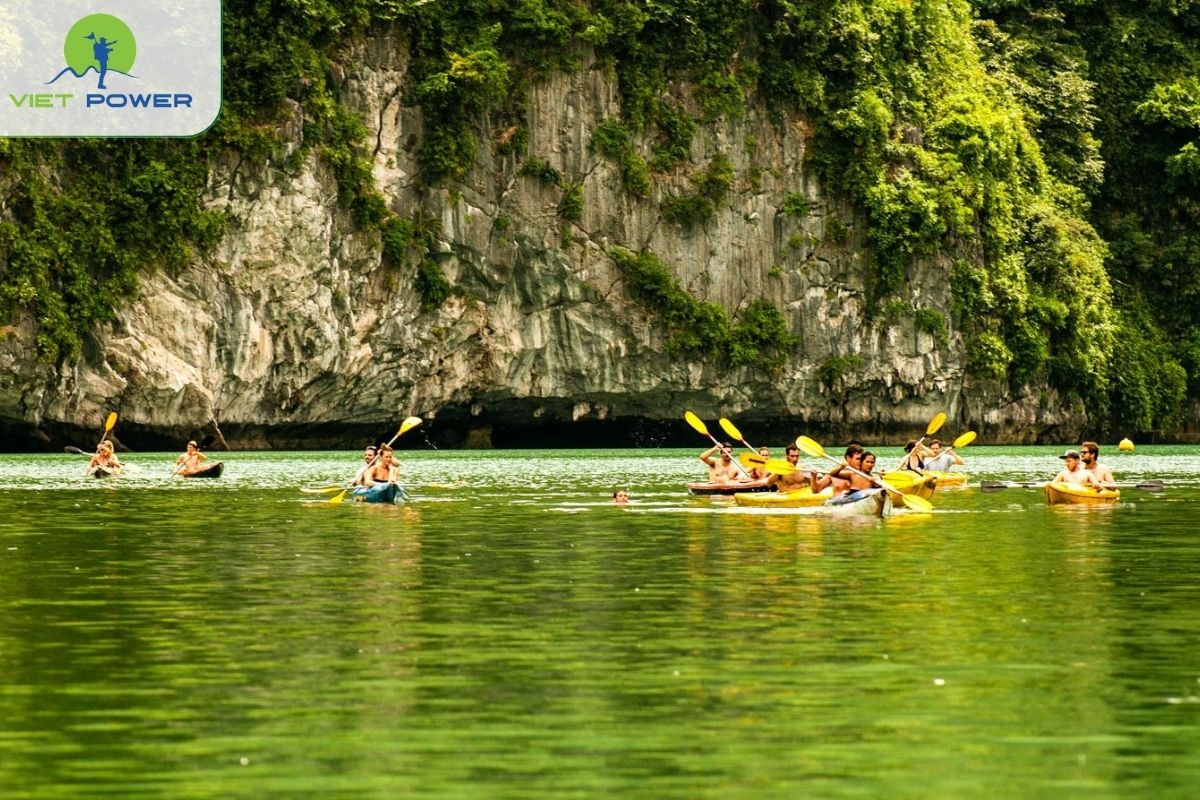 Kayaking around Tra San