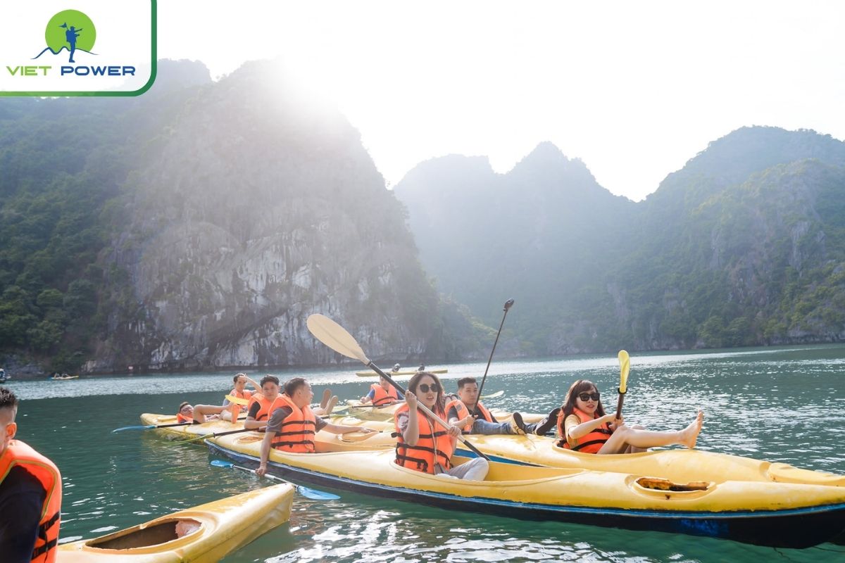 Kayaking on the last day