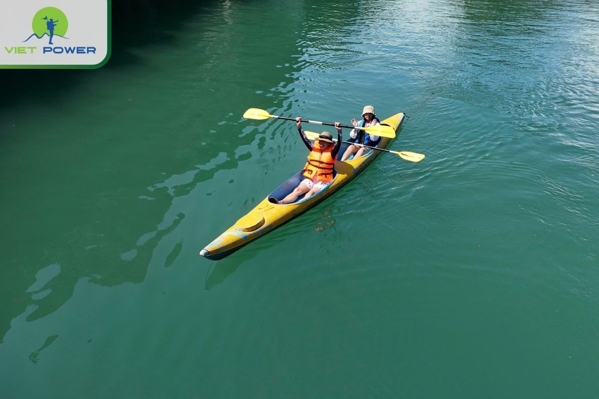 Kayaking in calm lagoons