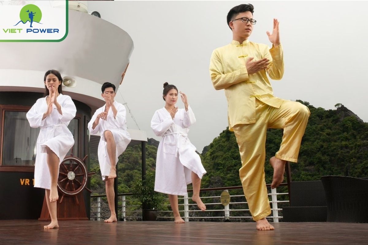 Tai Chi session at sunrise