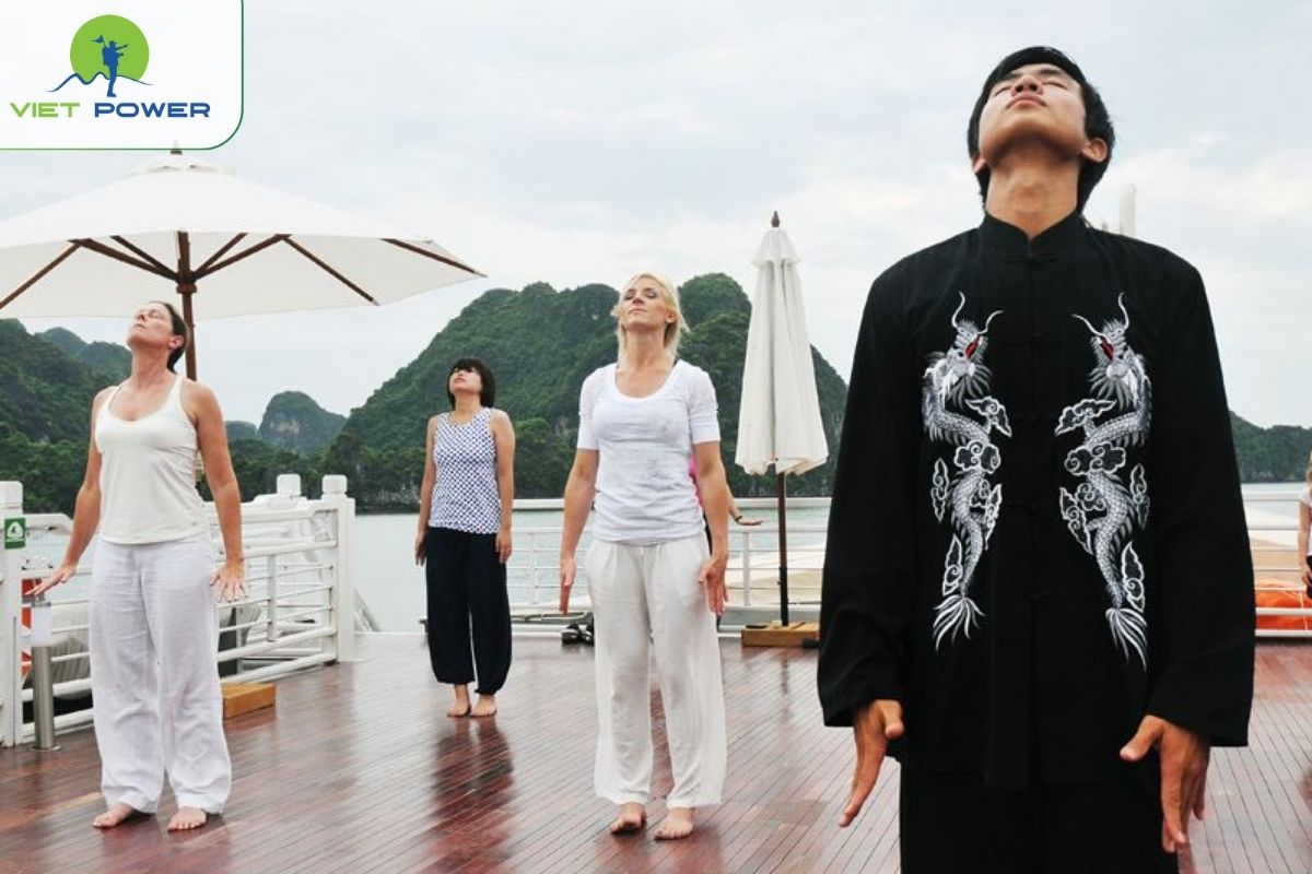 Tai Chi on the sundeck