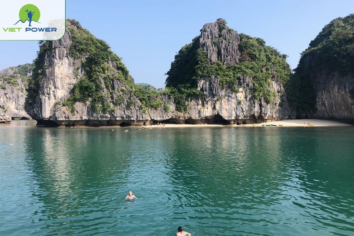 Swimming at Ba Trai Dao area