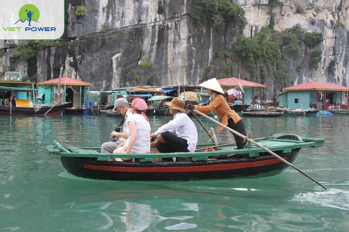 Visit Vung Vieng Fishing Village by rowboat