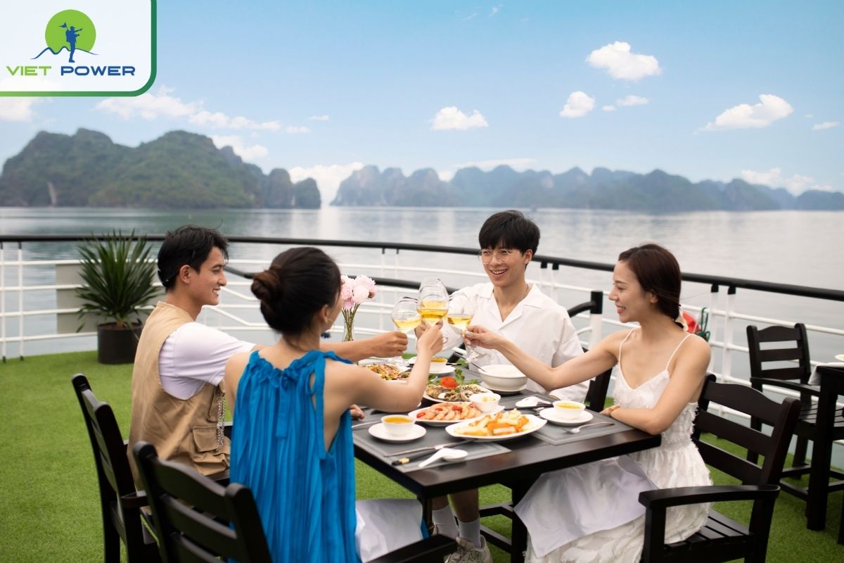 Enjoy breakfast with bay views