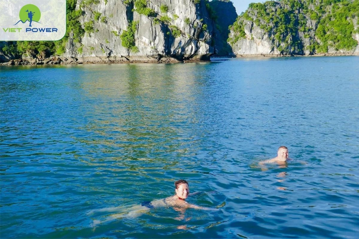 Swimming in Lan Ha Bay