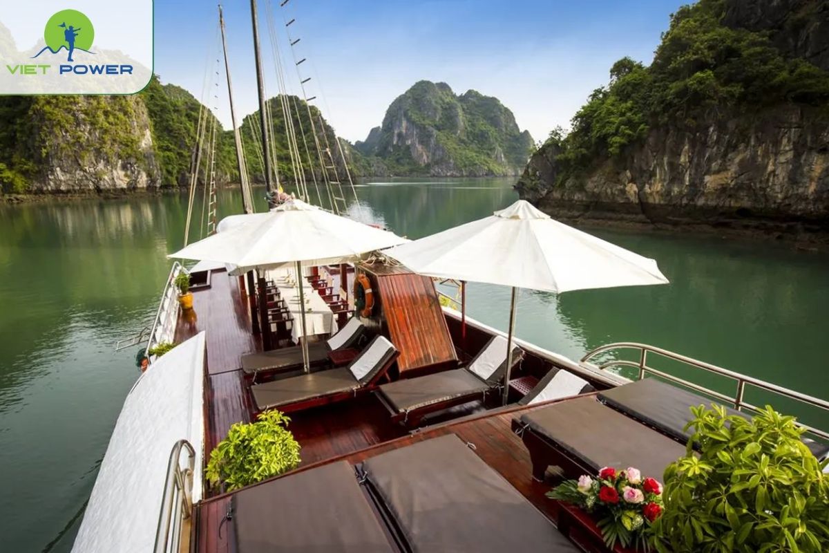 Relaxing time on deck before departure