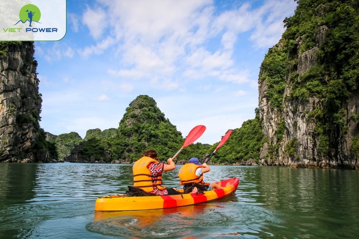 Kayaking, exploring limestone formations and calm lagoons