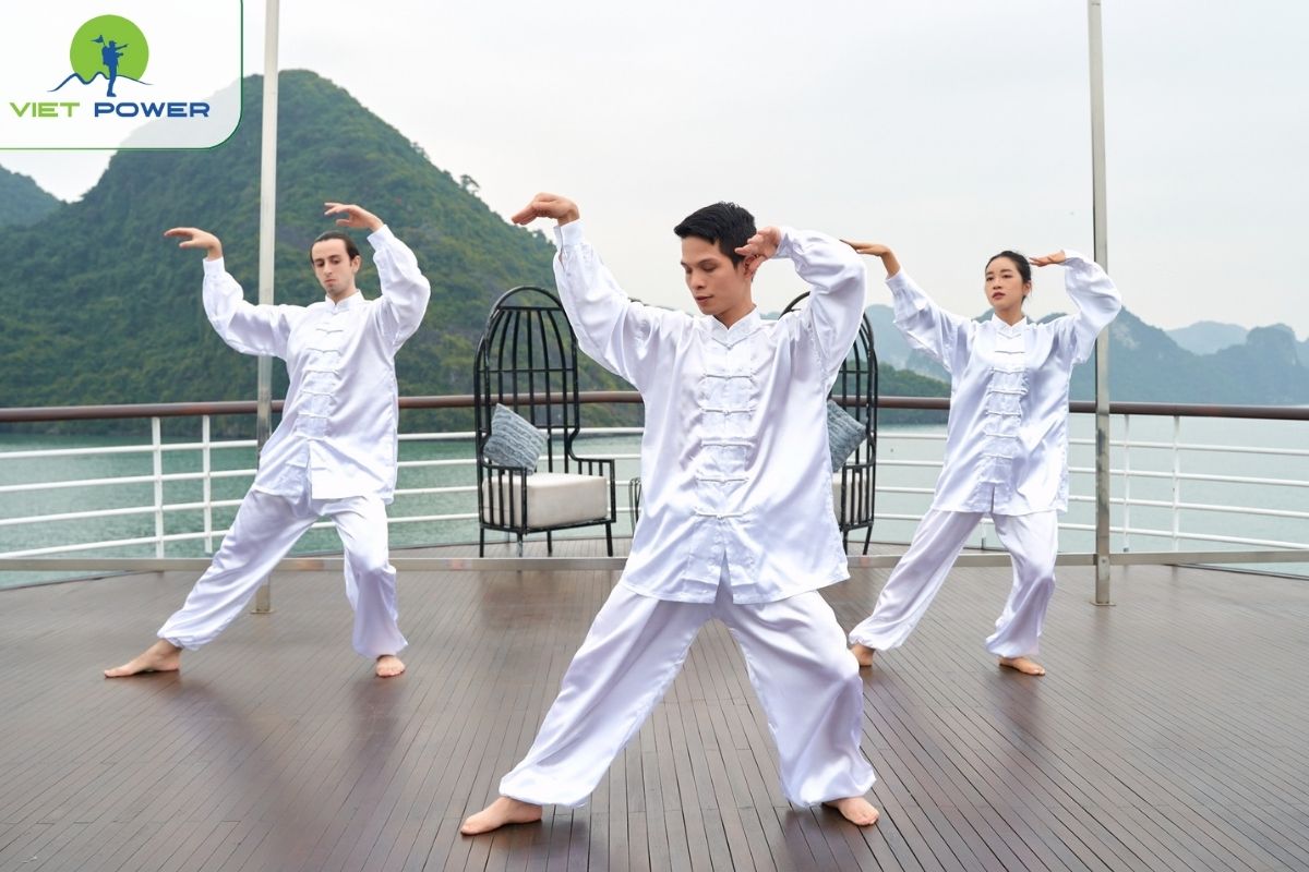 Tai Chi on the sundeck