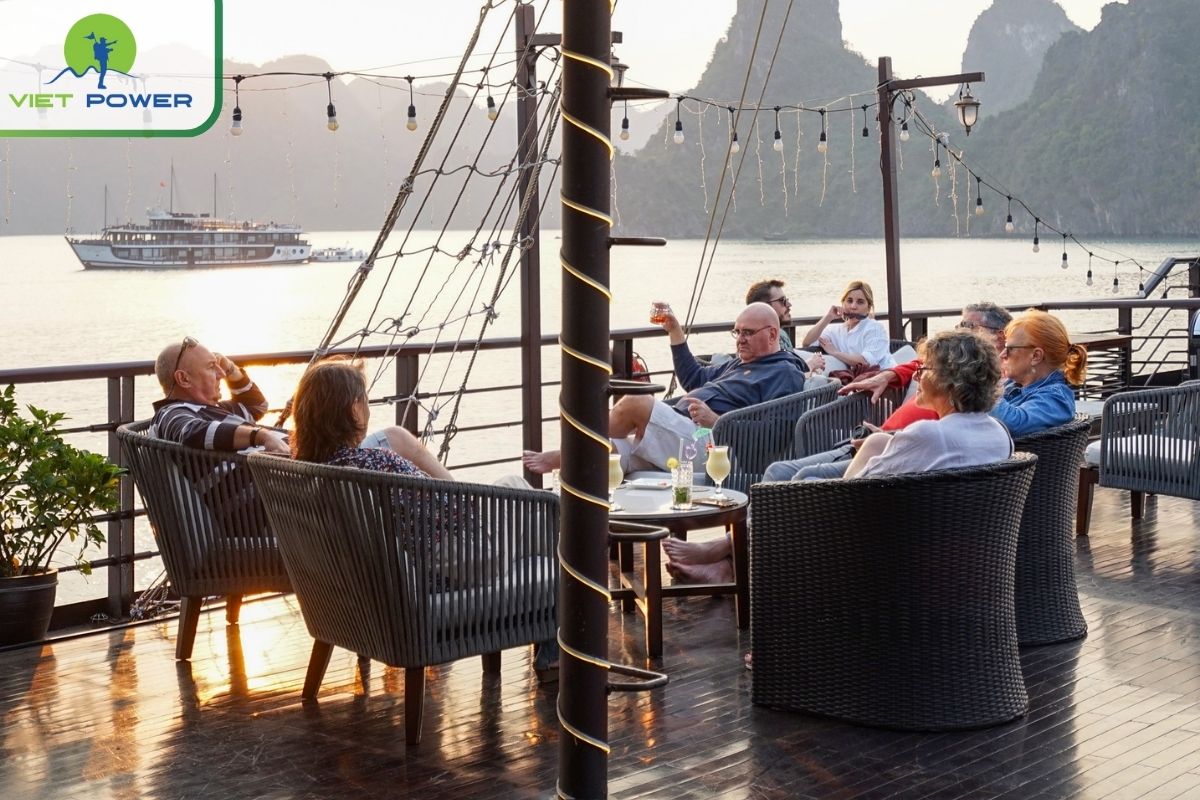 Sip sunset cocktails on the deck