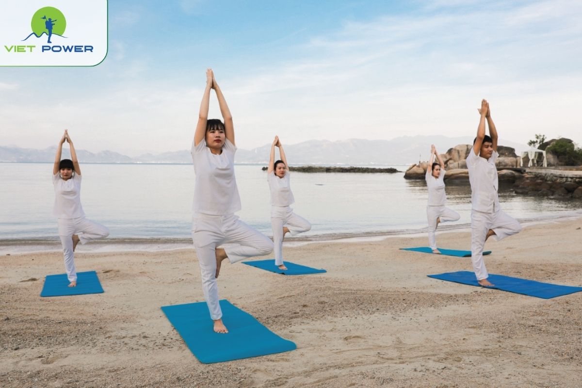 Yoga by the sea
