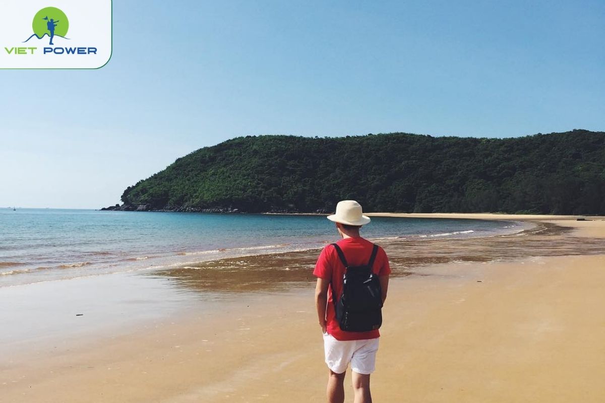 Walking along the coast