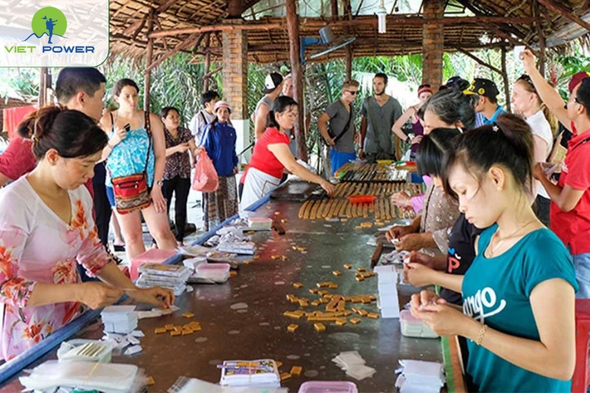 Visit local workshops coconut candy production